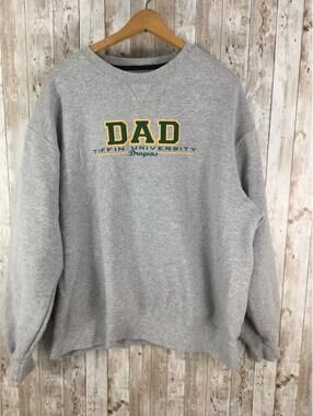 VTG Tiffin University Dragons DAD  Crew Neck Sweatshirt  Men’s XXL Pullover